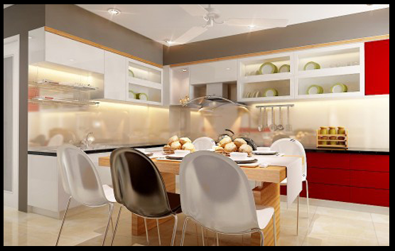 Phòng ăn nhà ống đẹp 2 tầng mặt tiền 3.5m với những tiện nghi hiện đại đem đến cho các thành viên trong gia đình những giây phút đầm ấm, an vui