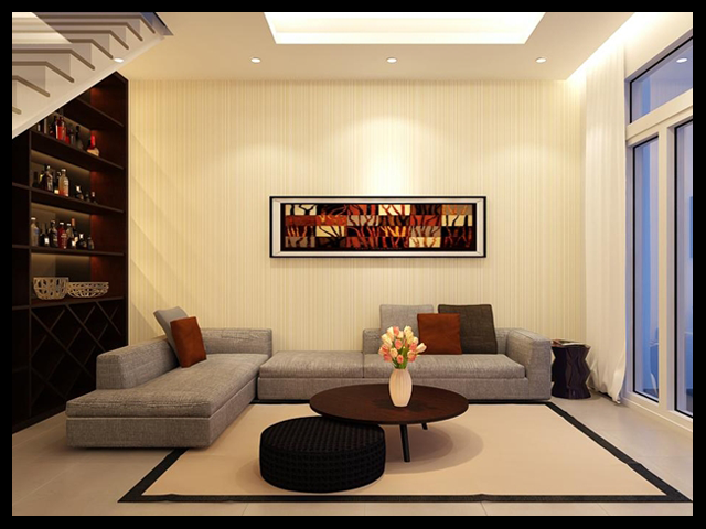 Phòng khách biệt thự mini 2 tầng 4.5x11m được bố trí hợp lý đem đến một không gian sinh hoạt gia đình đầm ấm, an hòa (hình minh họa-nguồn internet)