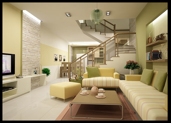 Trong quá trình thiết kế nhà phố 4.5x16m đẹp thì phòng khách là không gian mà KTS dành nhiều tâm huyết nhất