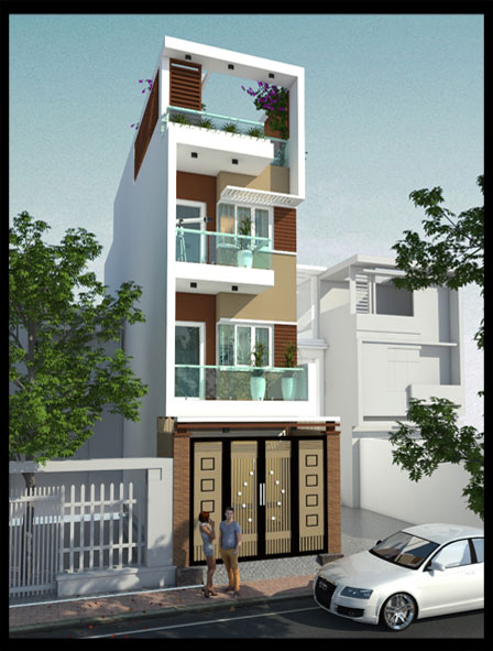 Giải pháp kiến trúc nhà phố 4x12 48m2 với 4 phòng ngủ